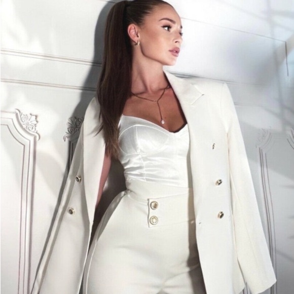 🦋 Bloggers’ Favorite 🦋 Zara Ecru Buttoned Pants Size L - Picture 11 of 16